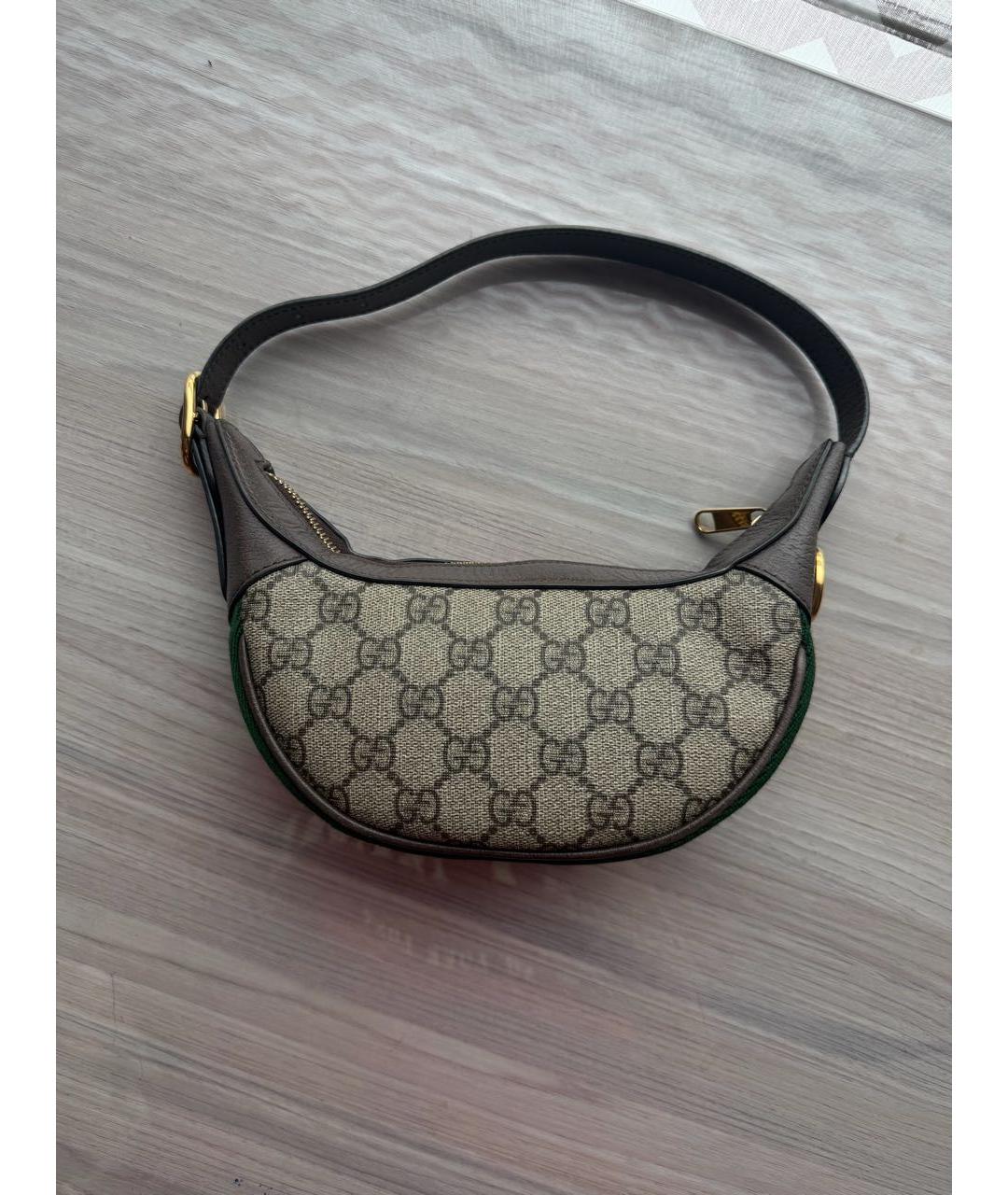 GUCCI Коричневая сумка с короткими ручками, фото 5