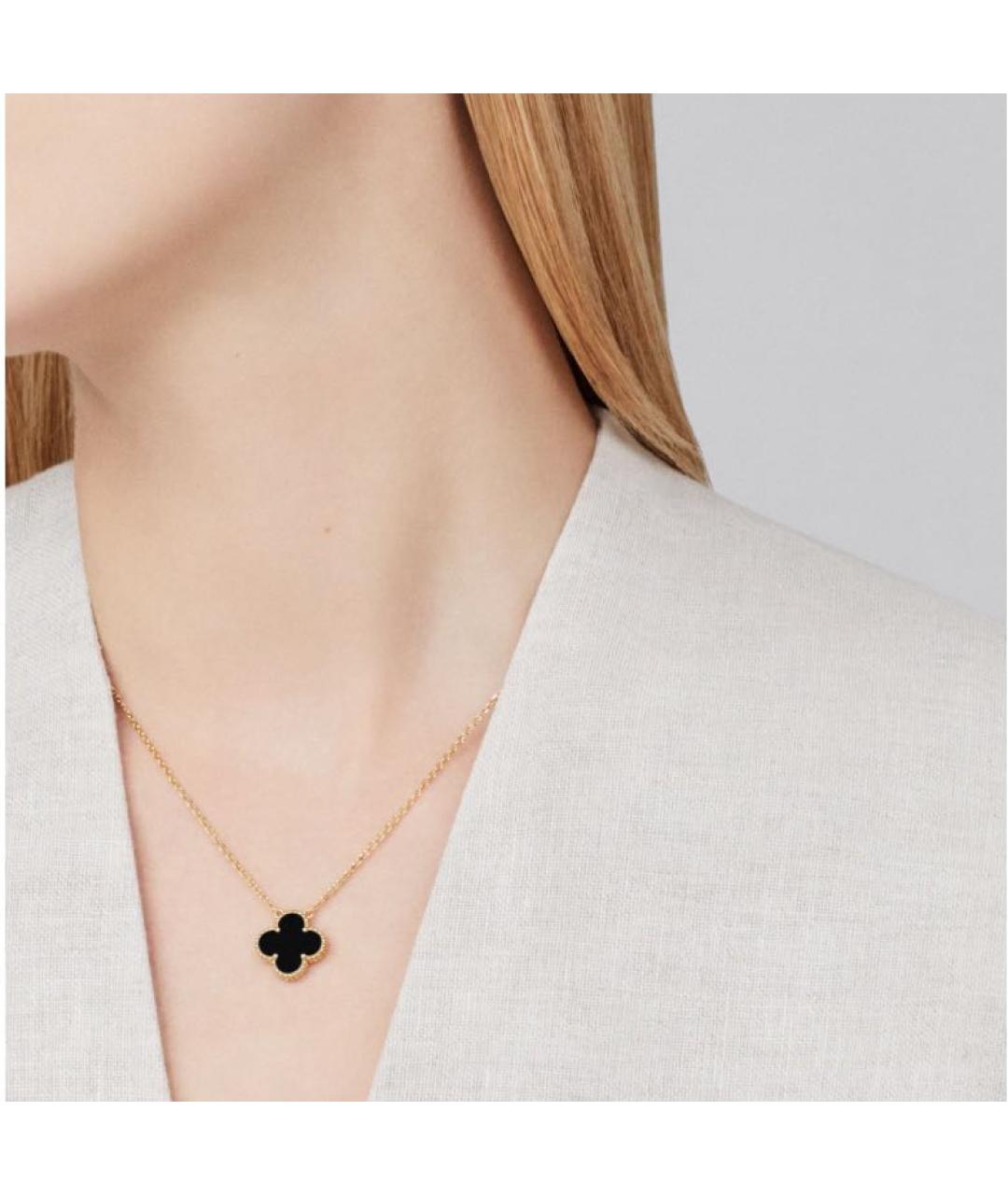 VAN CLEEF & ARPELS Черное колье из желтого золота, фото 2