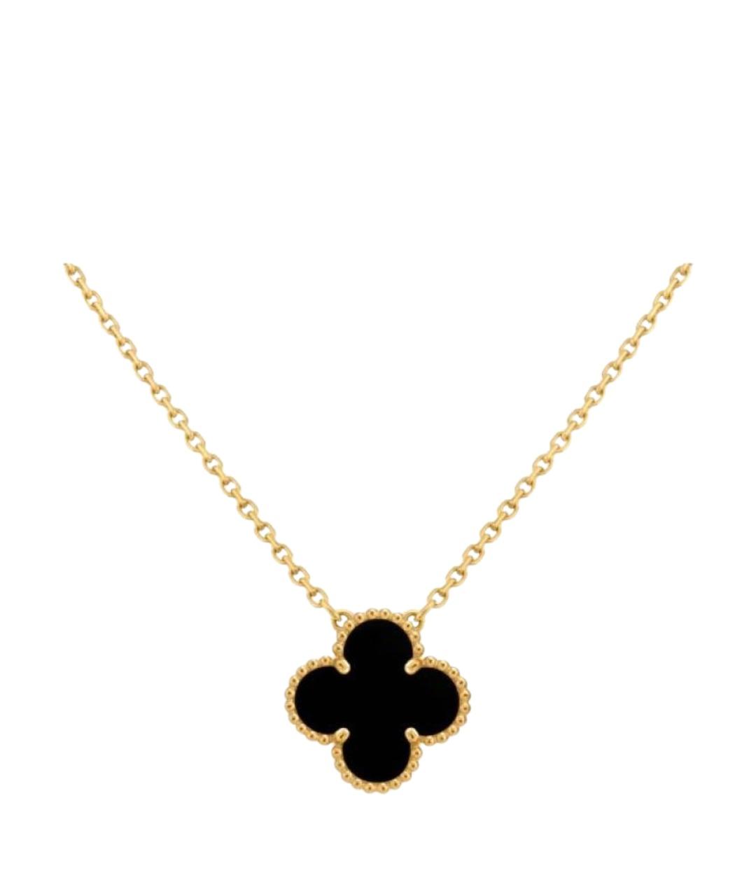 VAN CLEEF & ARPELS Черное колье из желтого золота, фото 1