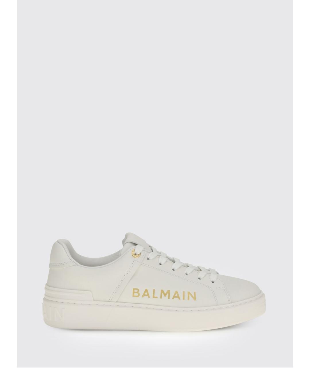 BALMAIN Белые кожаные кроссовки, фото 4