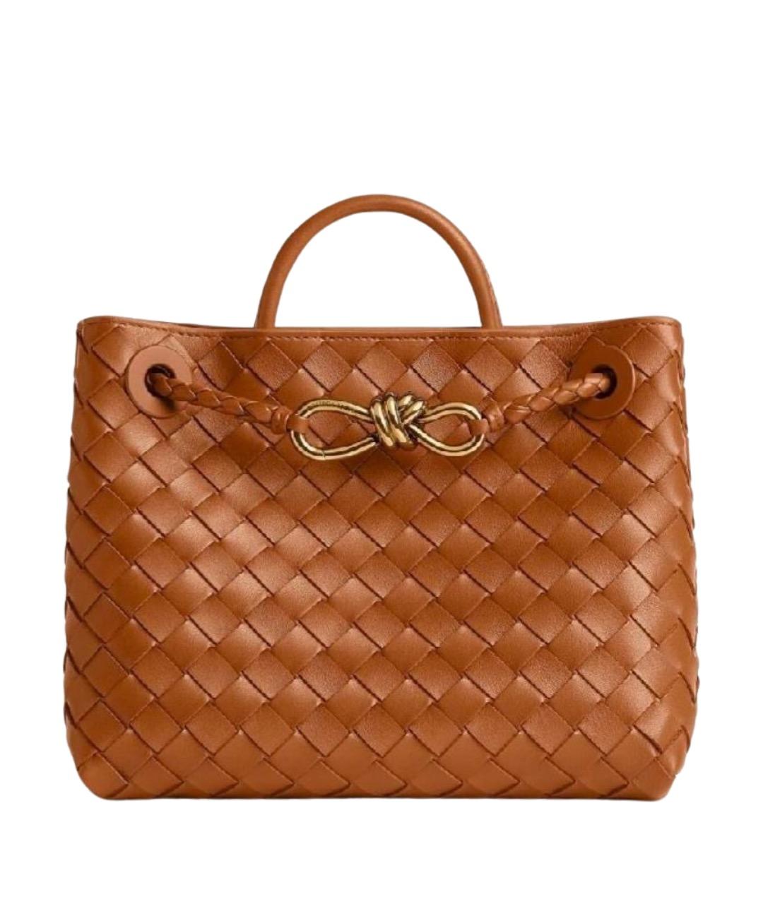 BOTTEGA VENETA Коричневая кожаная сумка тоут, фото 1