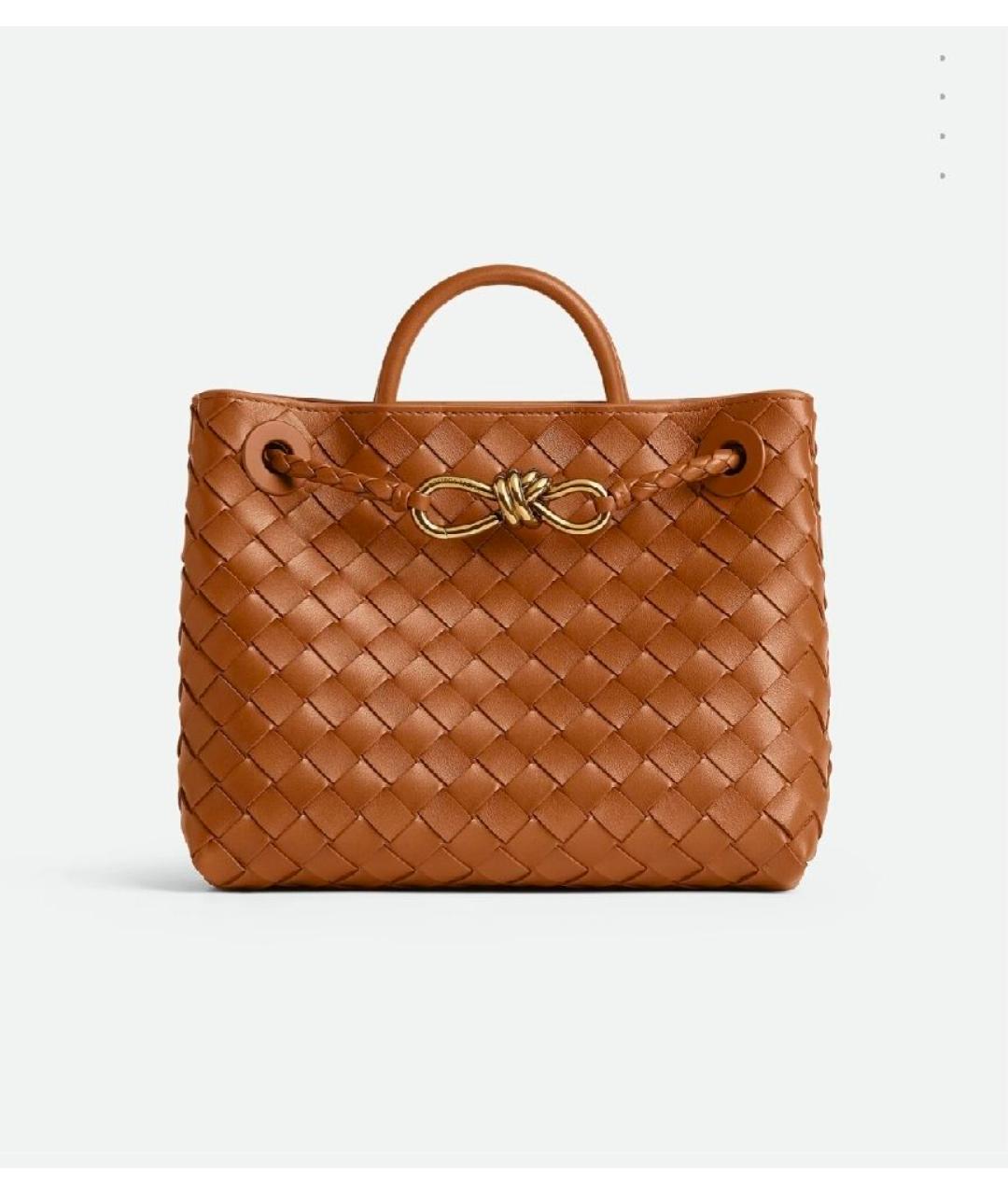 BOTTEGA VENETA Коричневая кожаная сумка тоут, фото 10