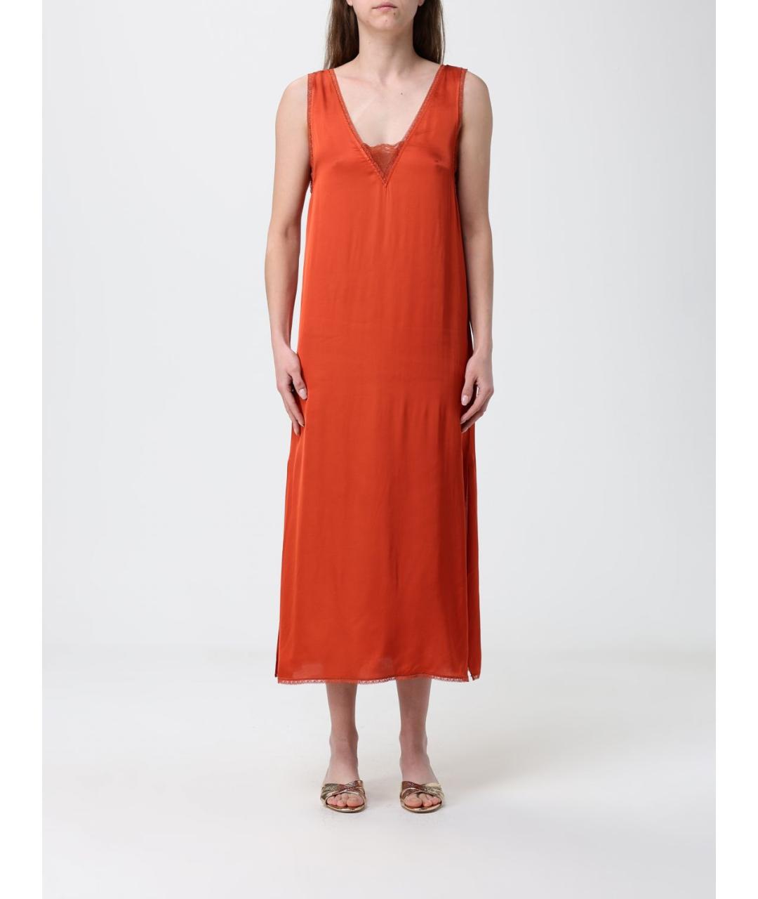 ZADIG & VOLTAIRE Оранжевое повседневное платье, фото 4