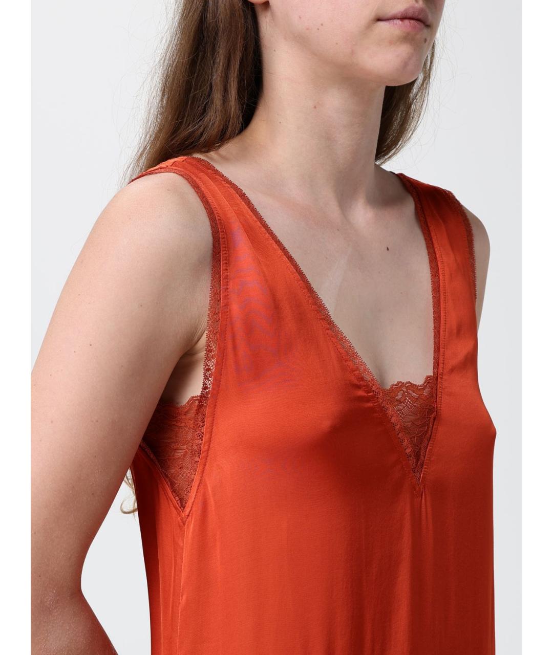 ZADIG & VOLTAIRE Оранжевое повседневное платье, фото 3