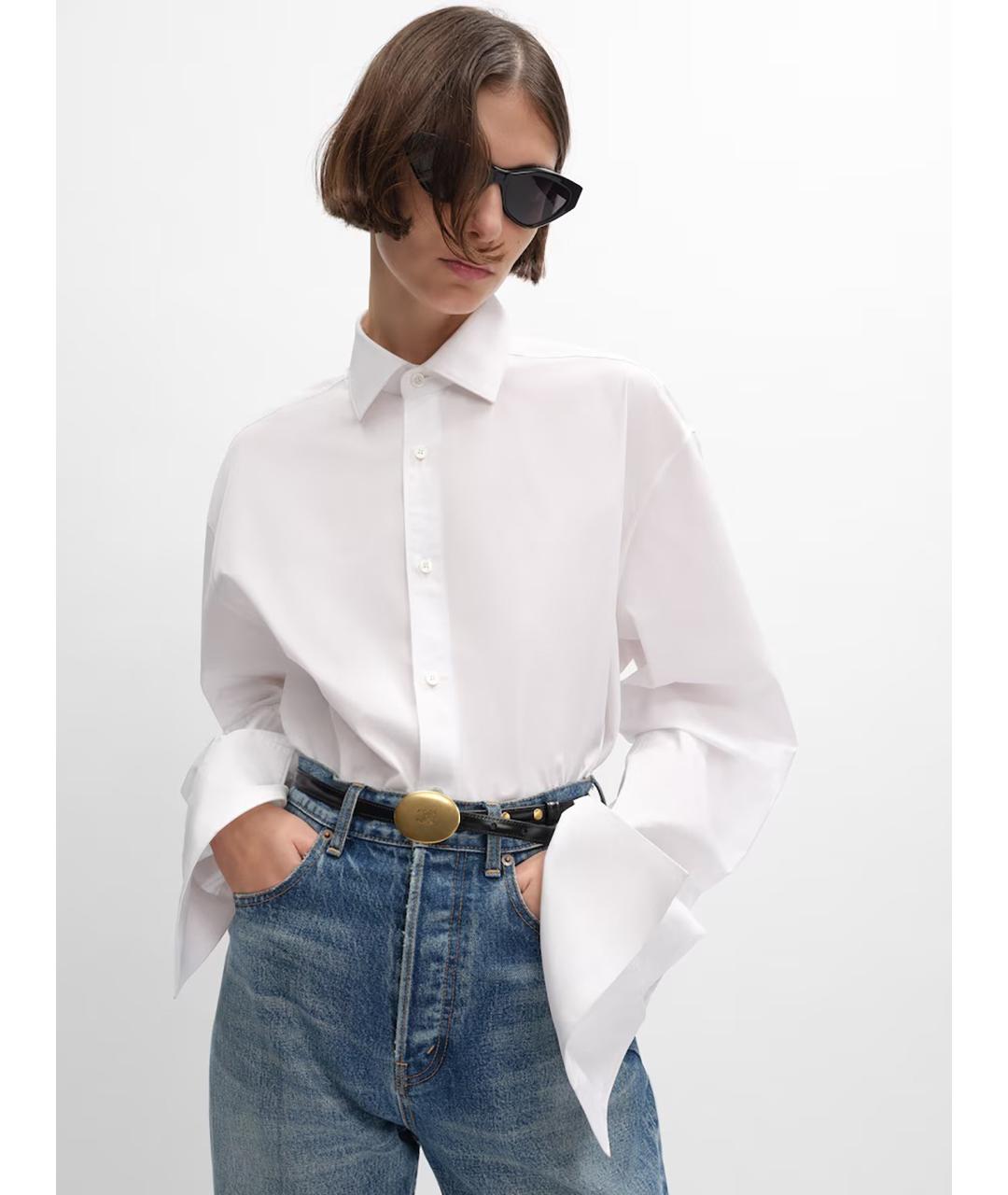 CELINE Белая хлопковая рубашка, фото 2