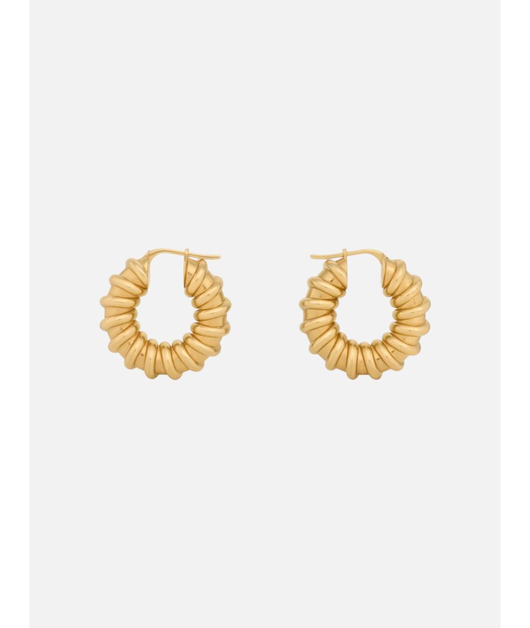 CELINE Золотые латунные серьги, фото 4