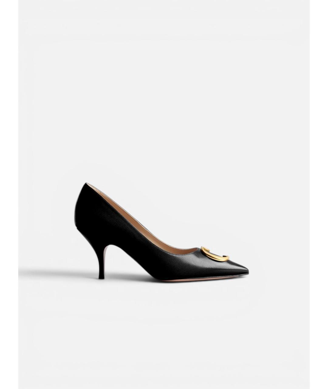 CHRISTIAN DIOR Черные кожаные туфли, фото 4