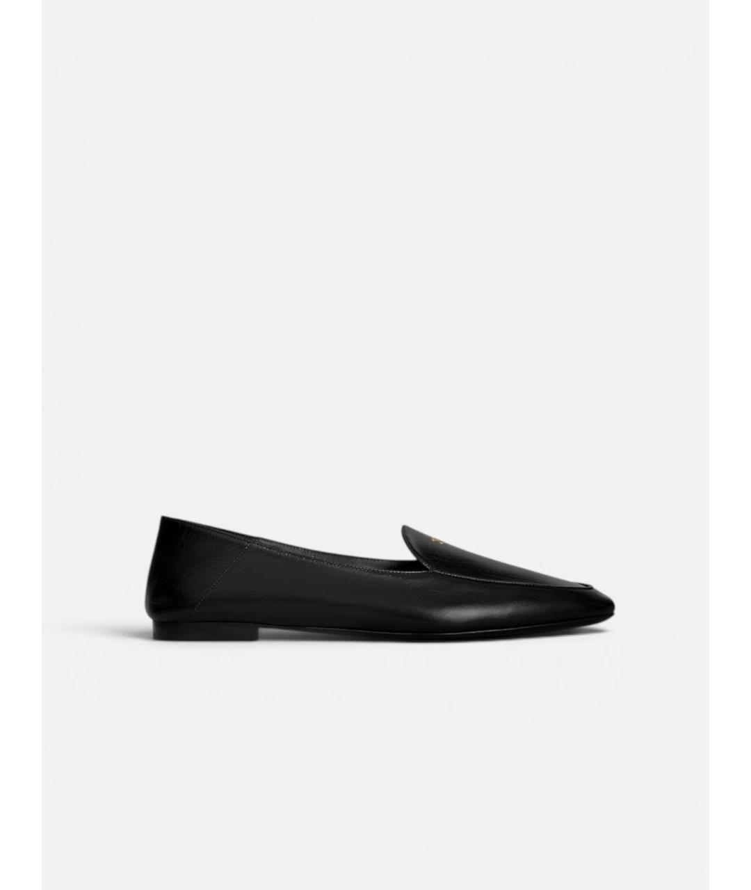 CELINE Черные кожаные лоферы, фото 4