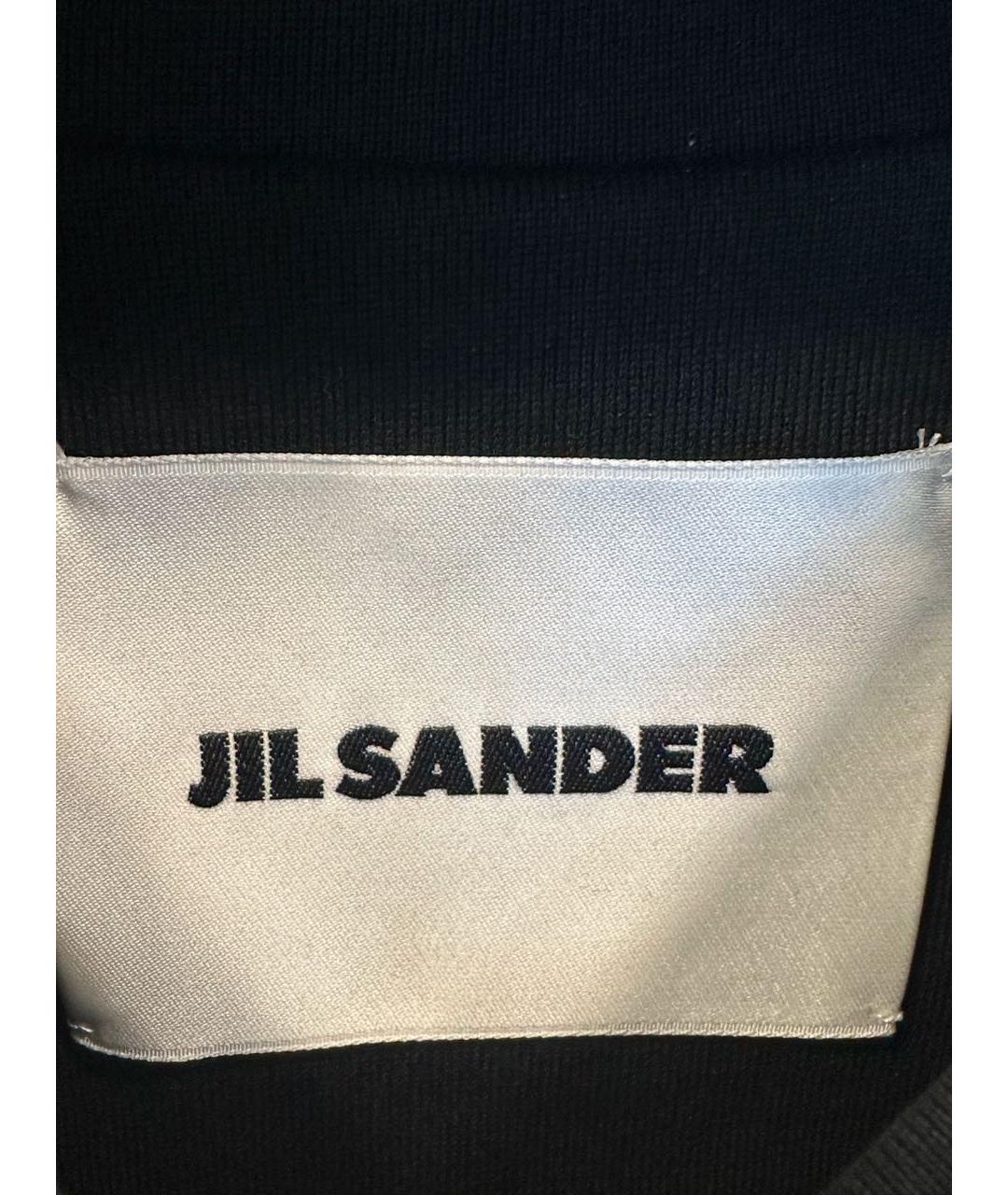 JIL SANDER Черная хлопковая футболка, фото 4