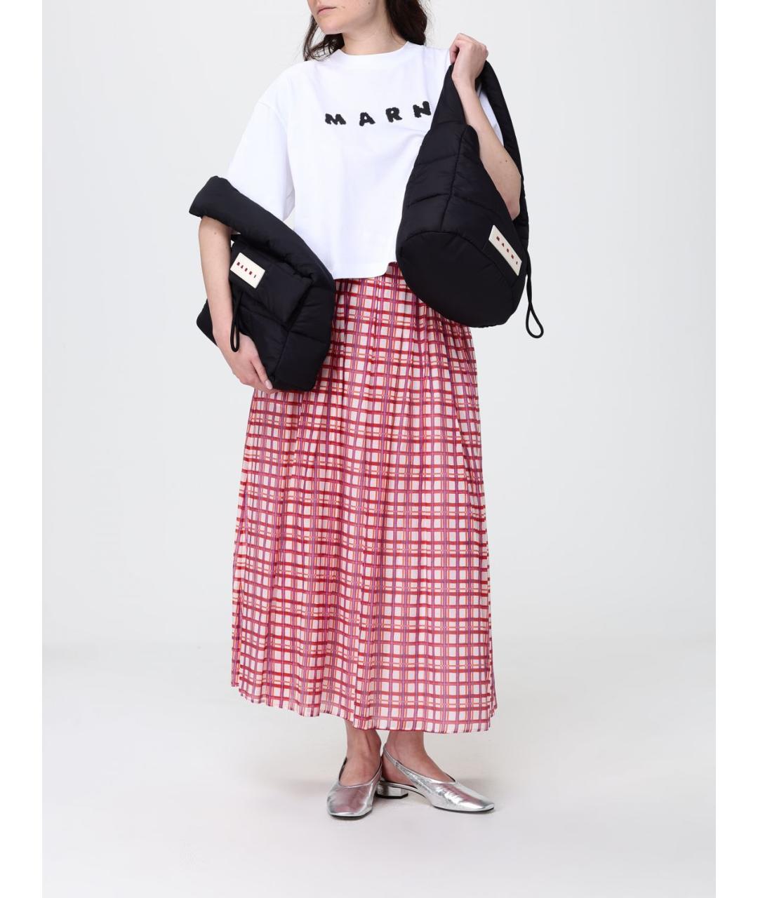 MARNI Черная синтетическая сумка тоут, фото 2