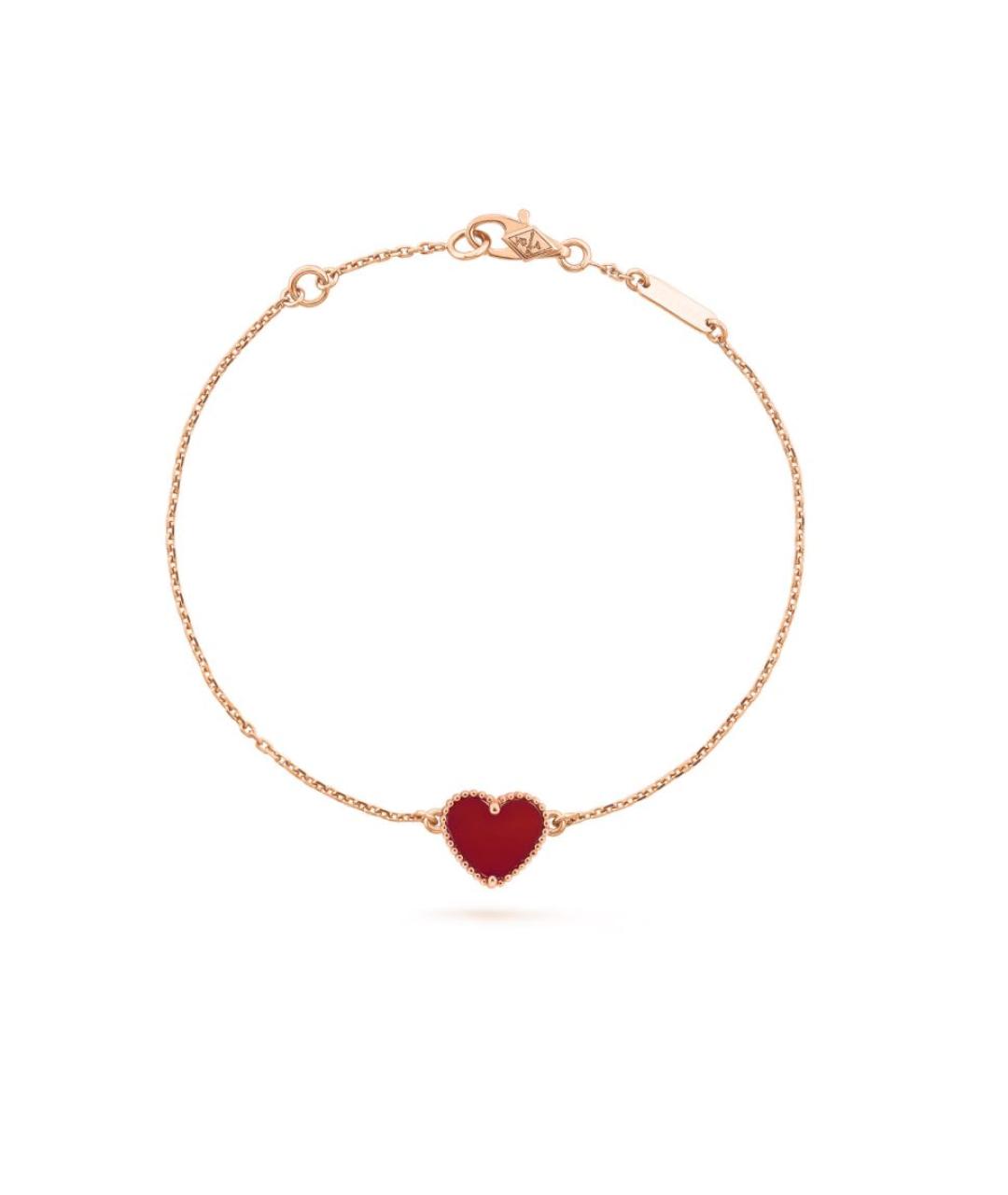 VAN CLEEF & ARPELS Бордовый браслет из розового золота, фото 1