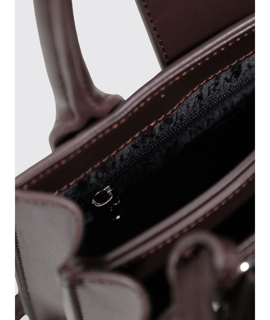 ARMANI EXCHANGE Коричневая синтетическая сумка через плечо, фото 5