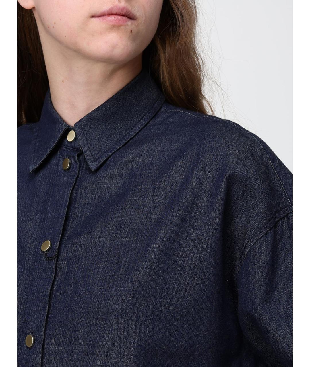 ARMANI EXCHANGE Синяя хлопковая рубашка, фото 3