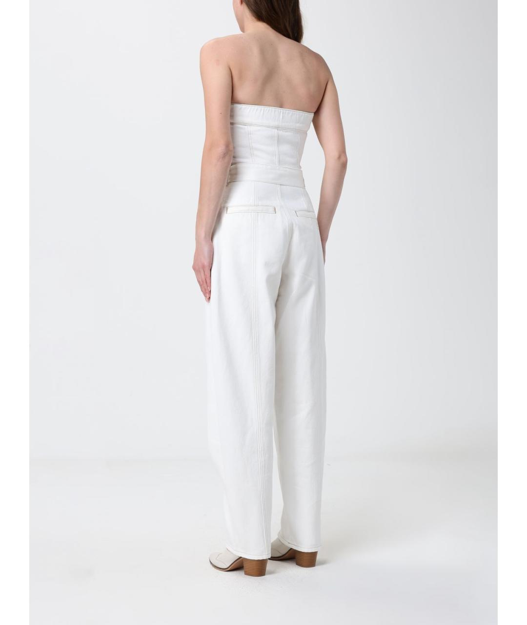 ARMANI EXCHANGE Белый хлопковый комбинезон, фото 2