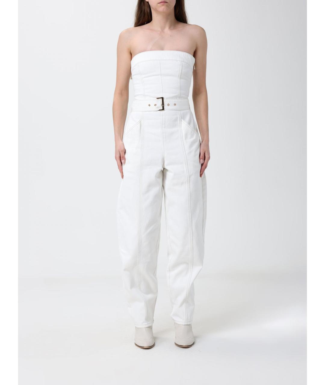 ARMANI EXCHANGE Белый хлопковый комбинезон, фото 4