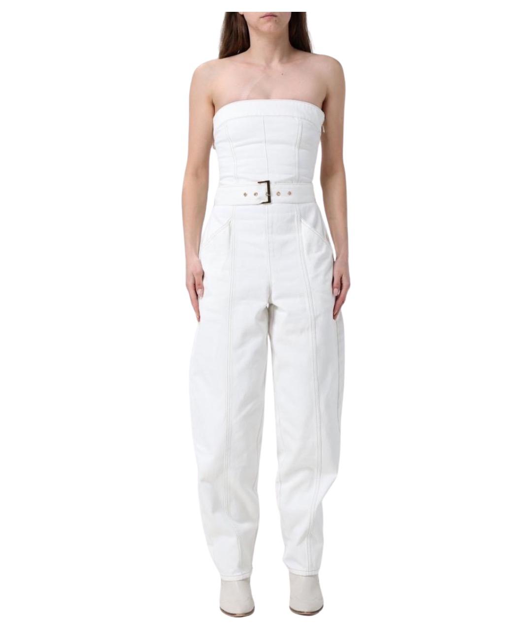 ARMANI EXCHANGE Белый хлопковый комбинезон, фото 1