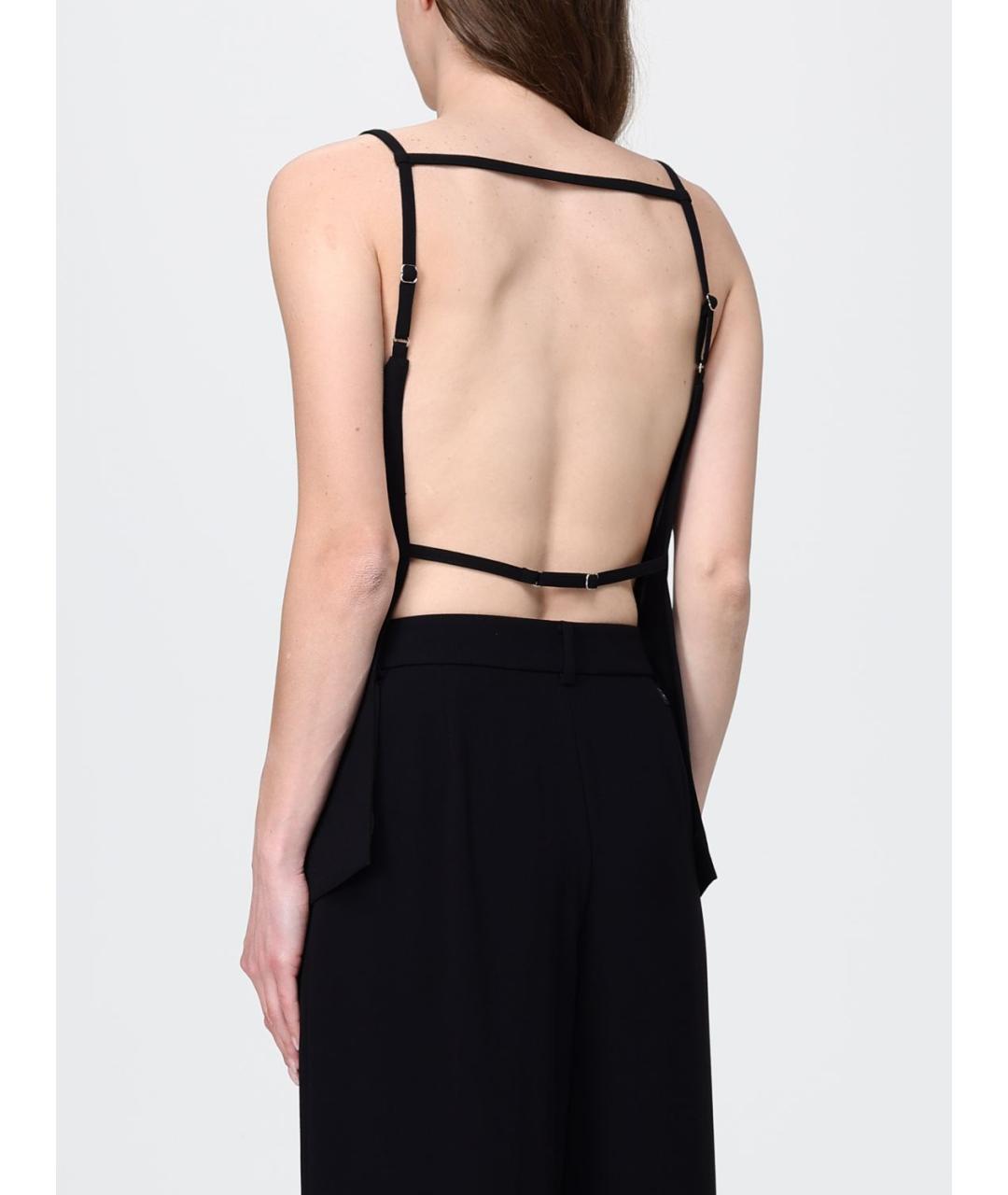 ARMANI EXCHANGE Черная полиэстеровая майка, фото 2