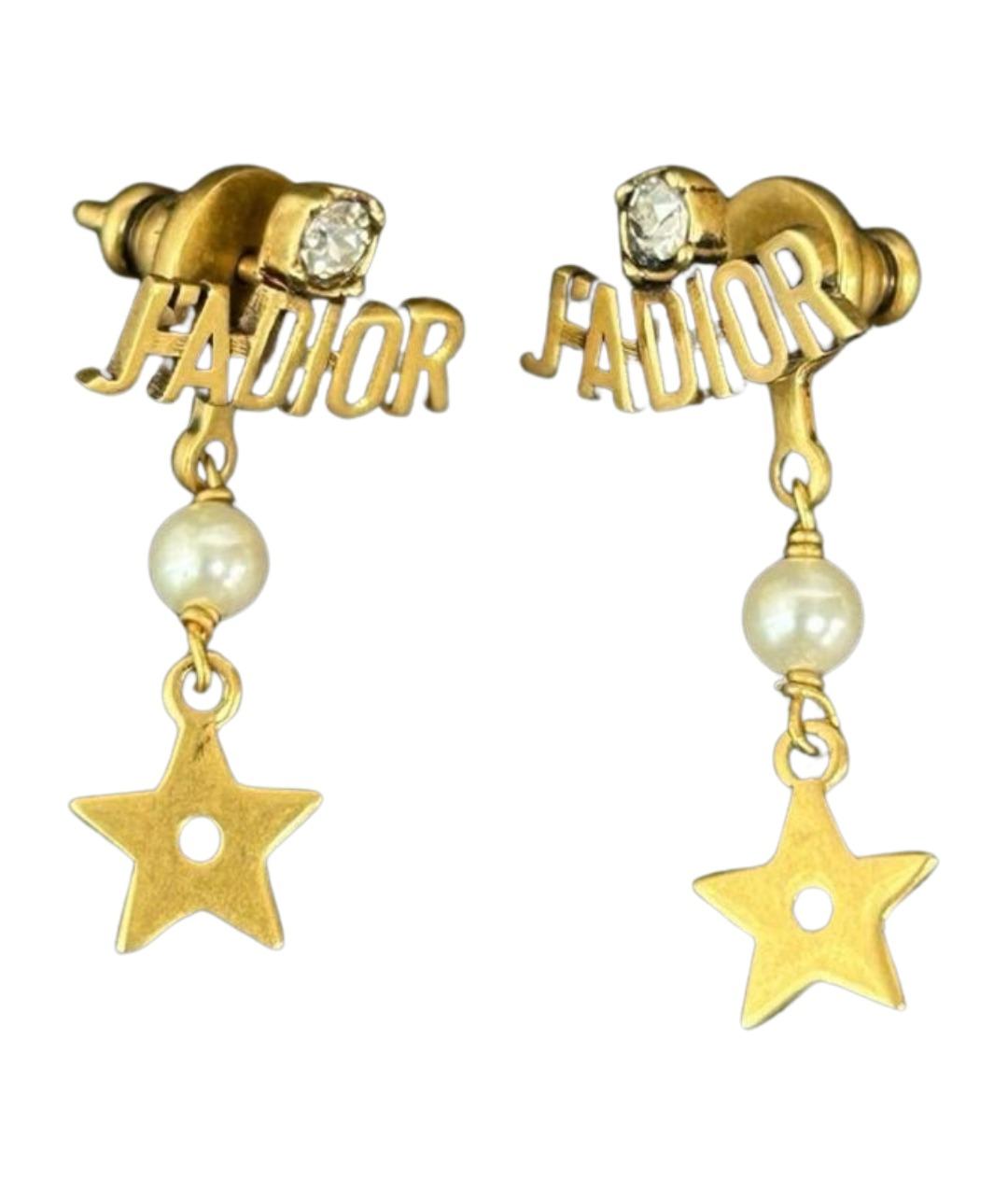 CHRISTIAN DIOR Золотые серьги, фото 1