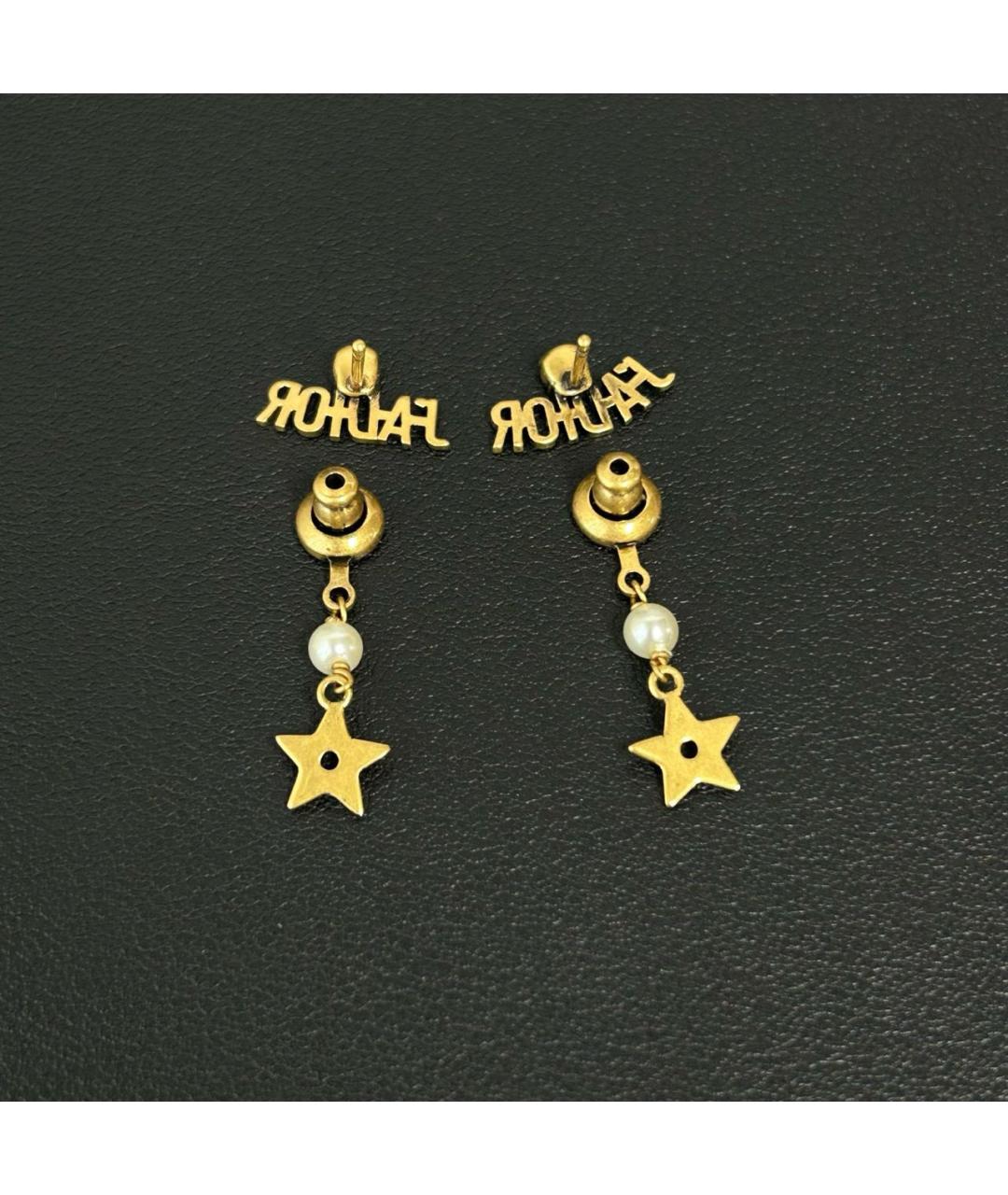 CHRISTIAN DIOR Золотые серьги, фото 2