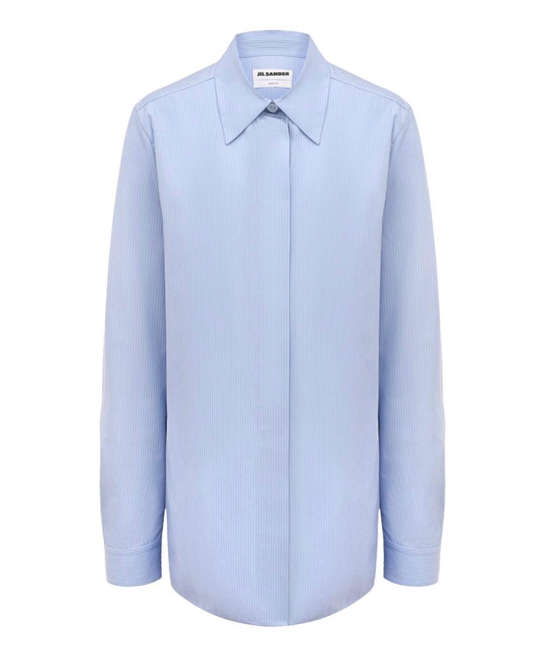 JIL SANDER Голубая хлопковая рубашка, фото 1