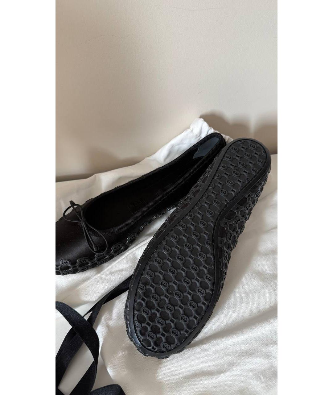 GUCCI Черные балетки, фото 4