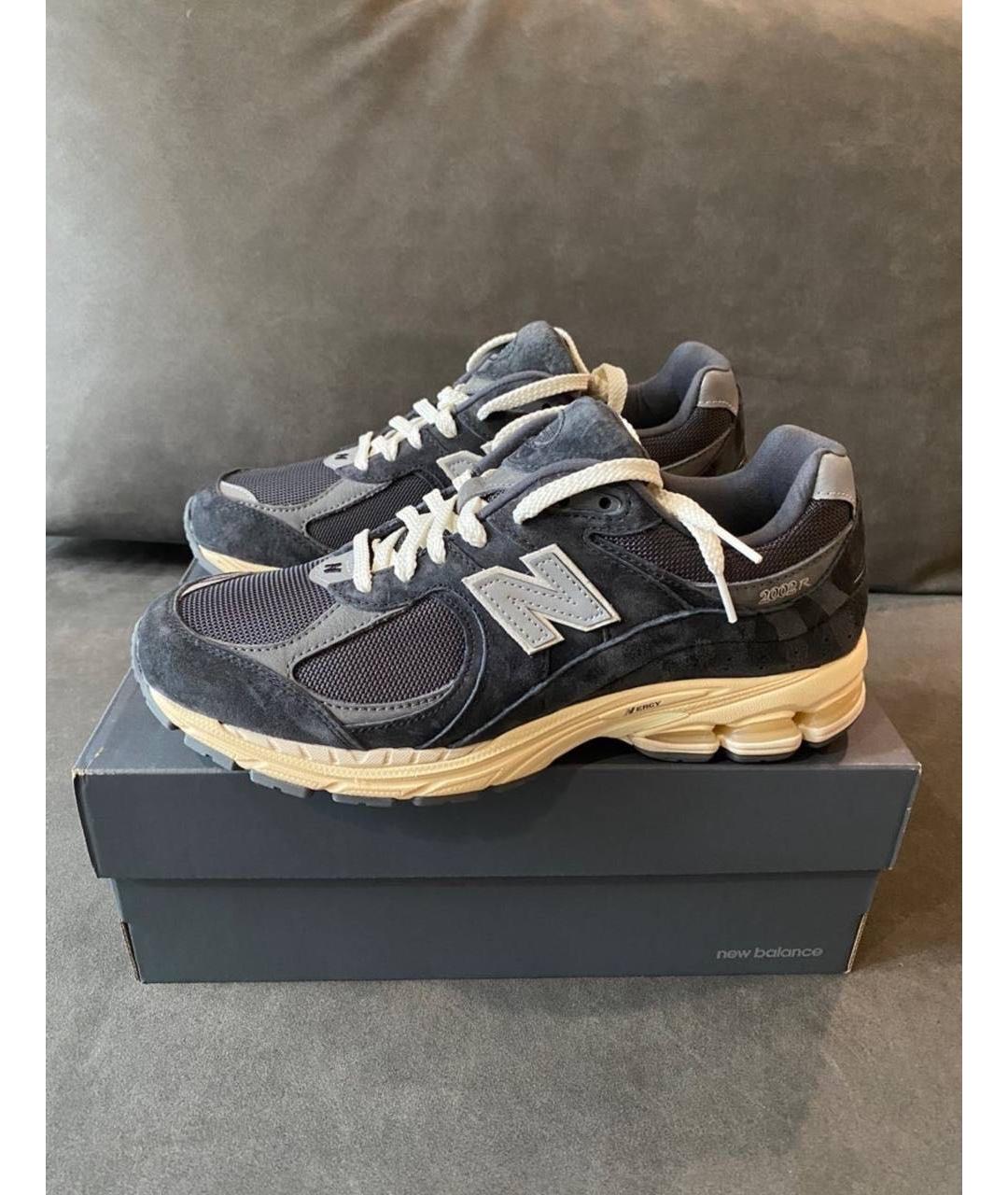 NEW BALANCE Черные замшевые низкие кроссовки / кеды, фото 4
