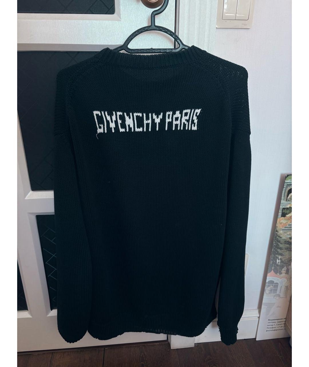 GIVENCHY Черный хлопковый джемпер / свитер, фото 2