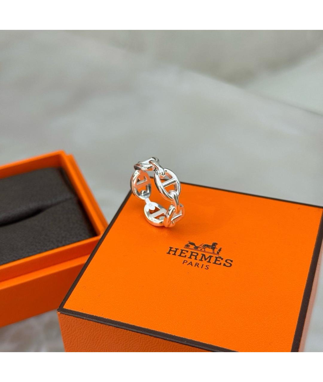 HERMES Серебряное серебряное кольцо, фото 5