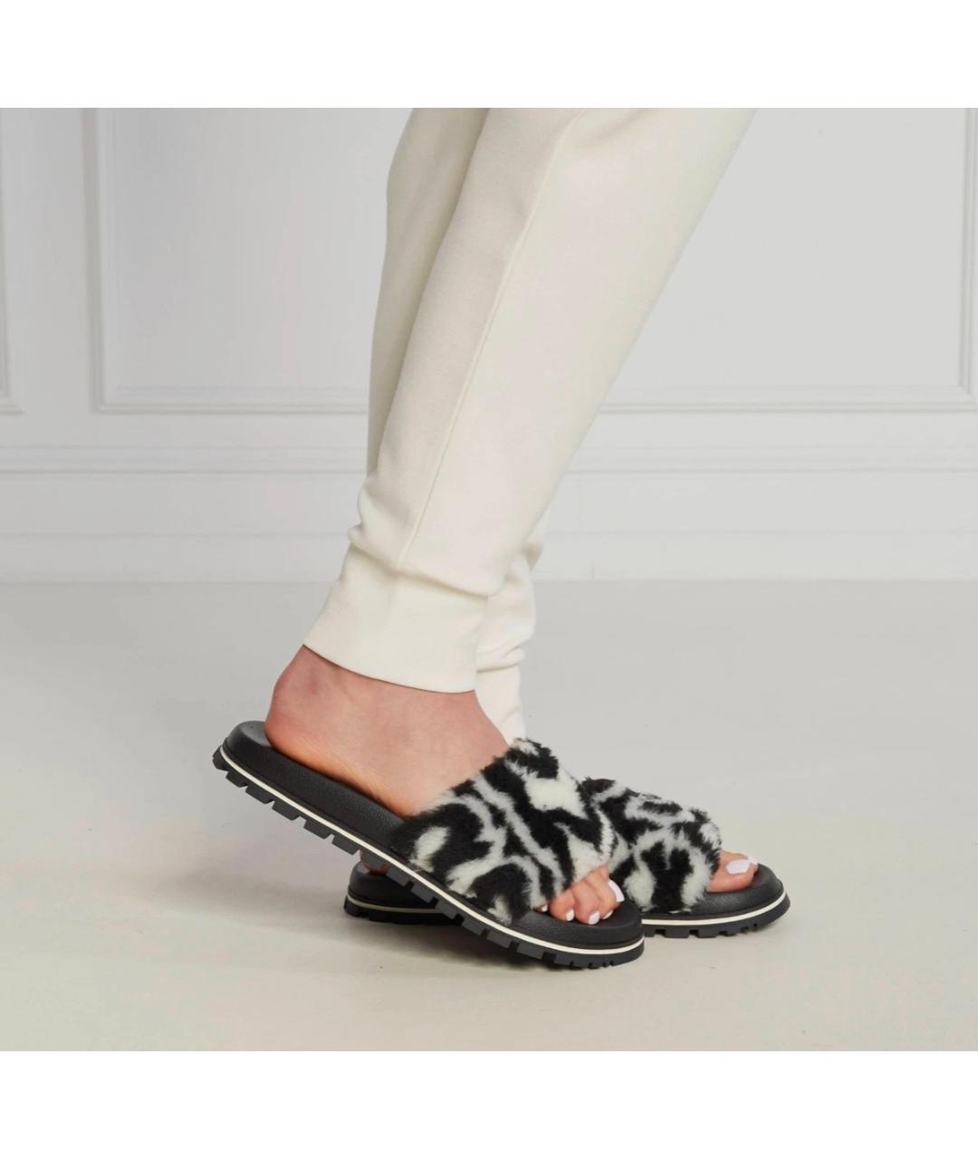 MARC JACOBS Черные шлепанцы, фото 4