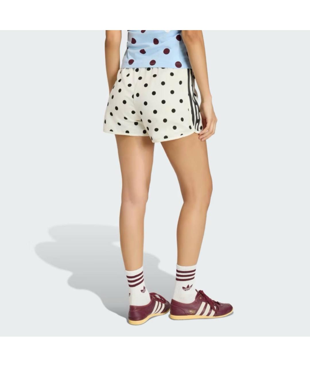 ADIDAS Белые полиэстеровые шорты, фото 3