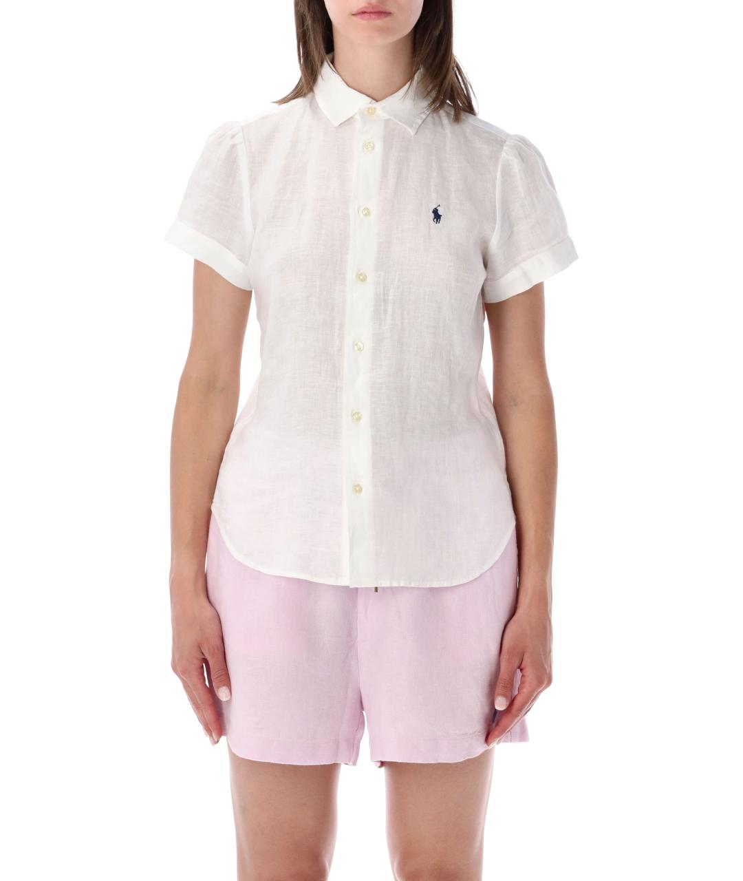 POLO RALPH LAUREN Белая льняная рубашка, фото 1