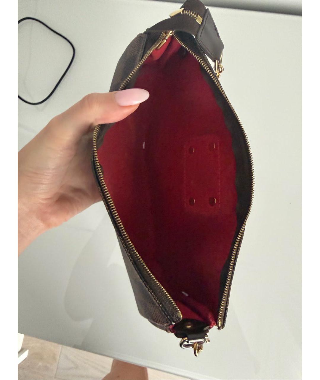 LOUIS VUITTON Коричневая сумка через плечо, фото 3