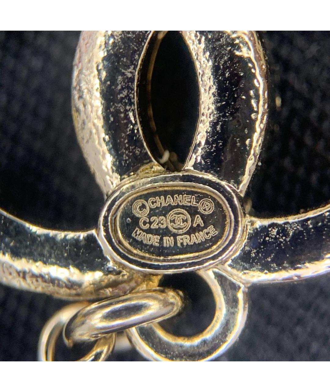 CHANEL Бежевые серьги, фото 4
