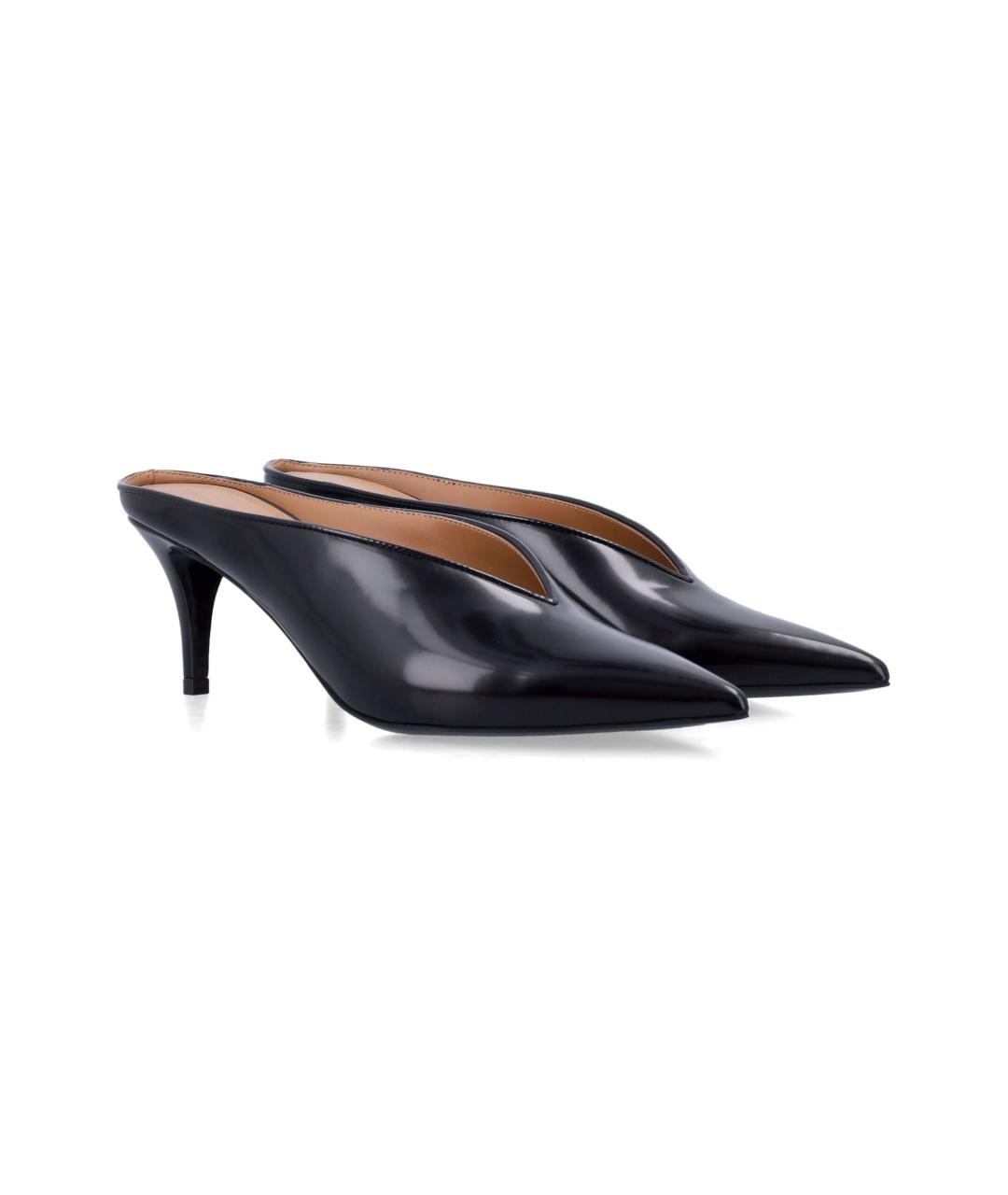 STELLA MCCARTNEY Черные синтетические мюли, фото 2
