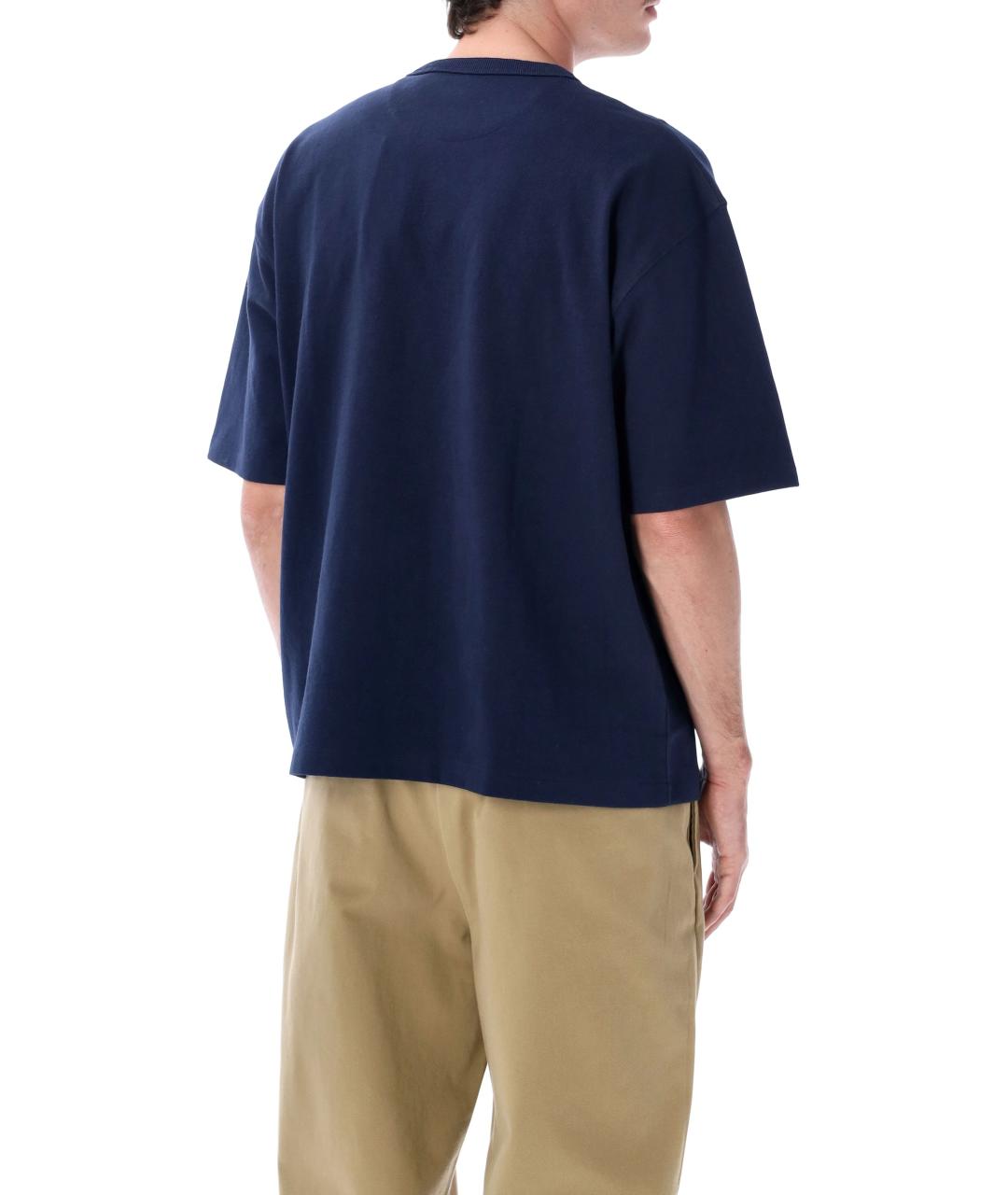 POLO RALPH LAUREN Синяя хлопковая футболка, фото 2
