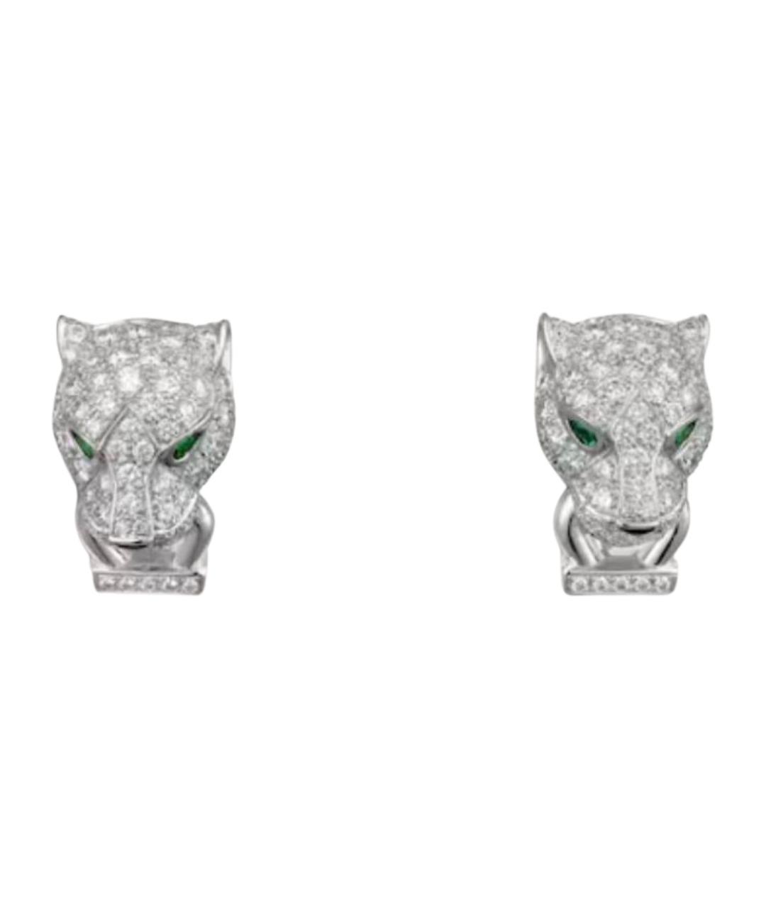 CARTIER Серебряные серьги из белого золота, фото 1