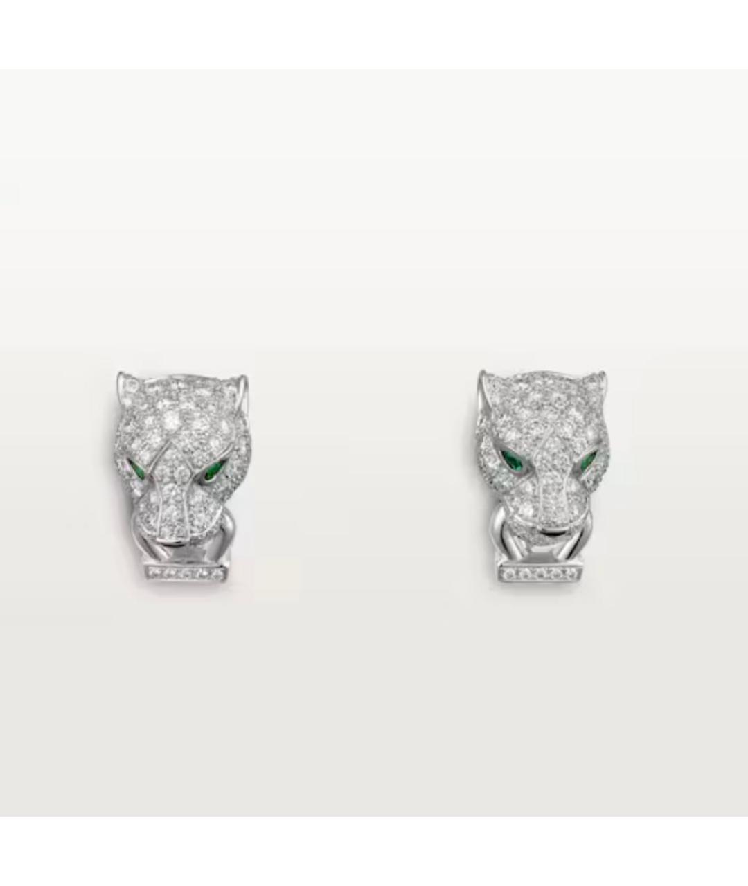 CARTIER Серебряные серьги из белого золота, фото 4