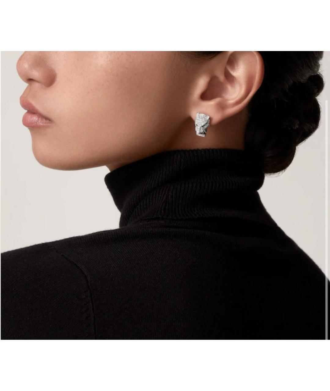 CARTIER Серебряные серьги из белого золота, фото 2