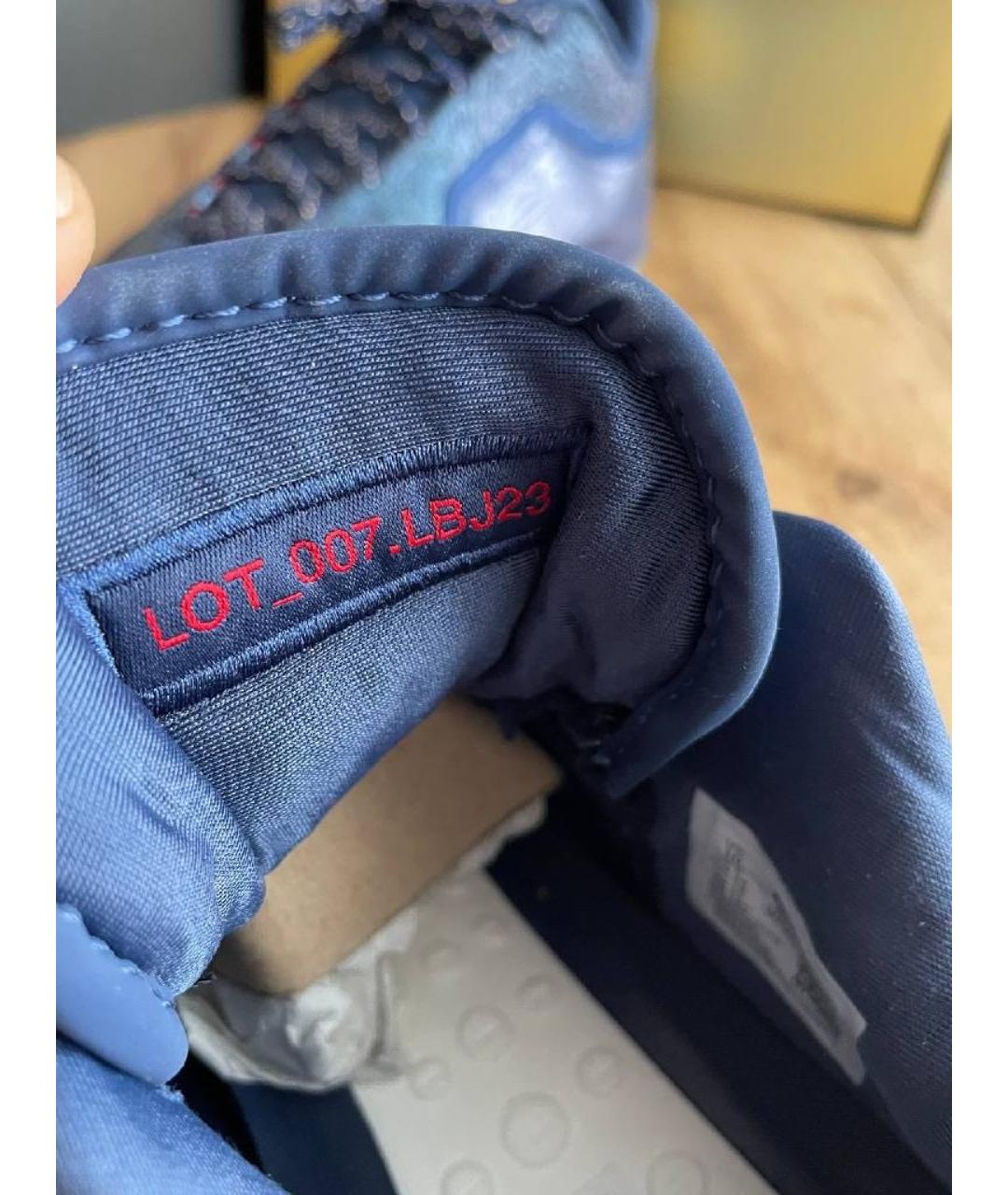 NIKE Синие текстильные низкие кроссовки / кеды, фото 9