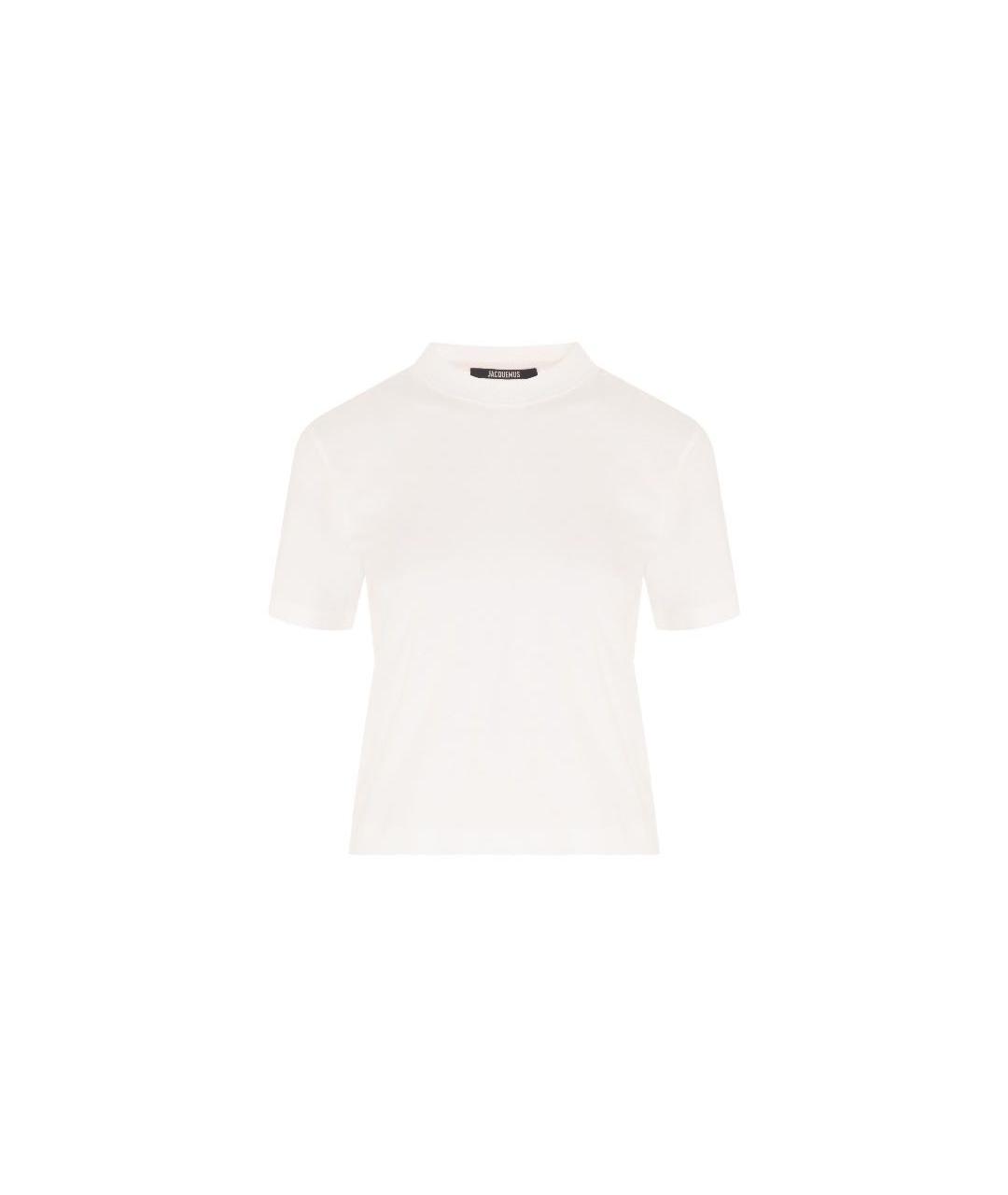 JACQUEMUS Белая хлопковая футболка, фото 1