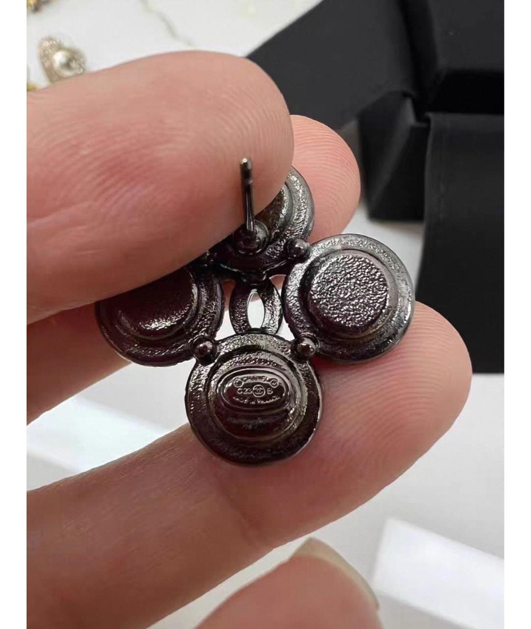 CHANEL Серебряные серьги, фото 3