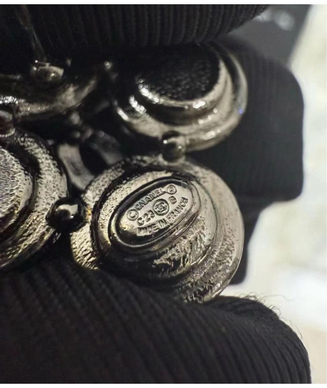 CHANEL Серебряные серьги, фото 4
