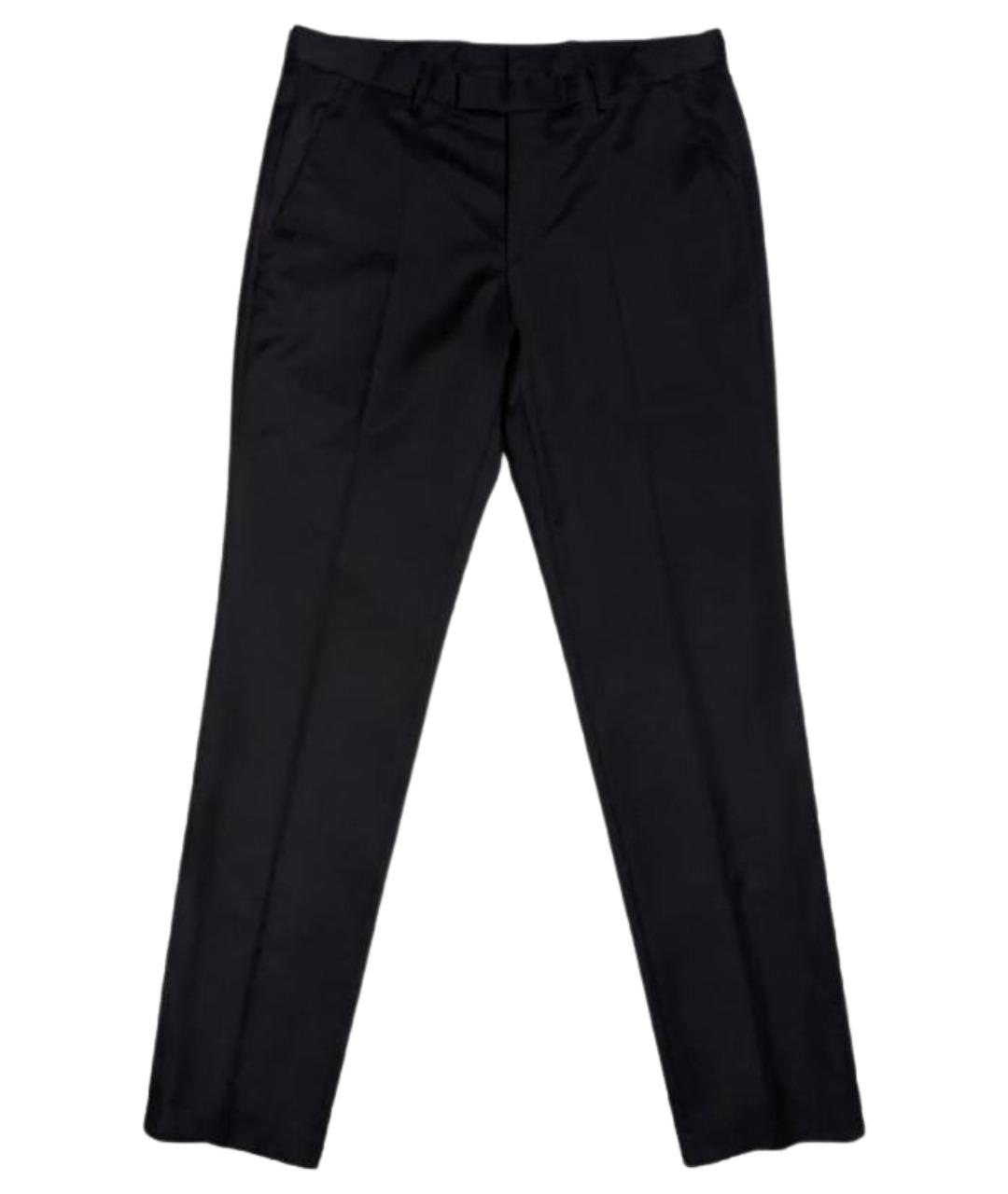 HUGO BOSS Черные шерстяные классические брюки, фото 1