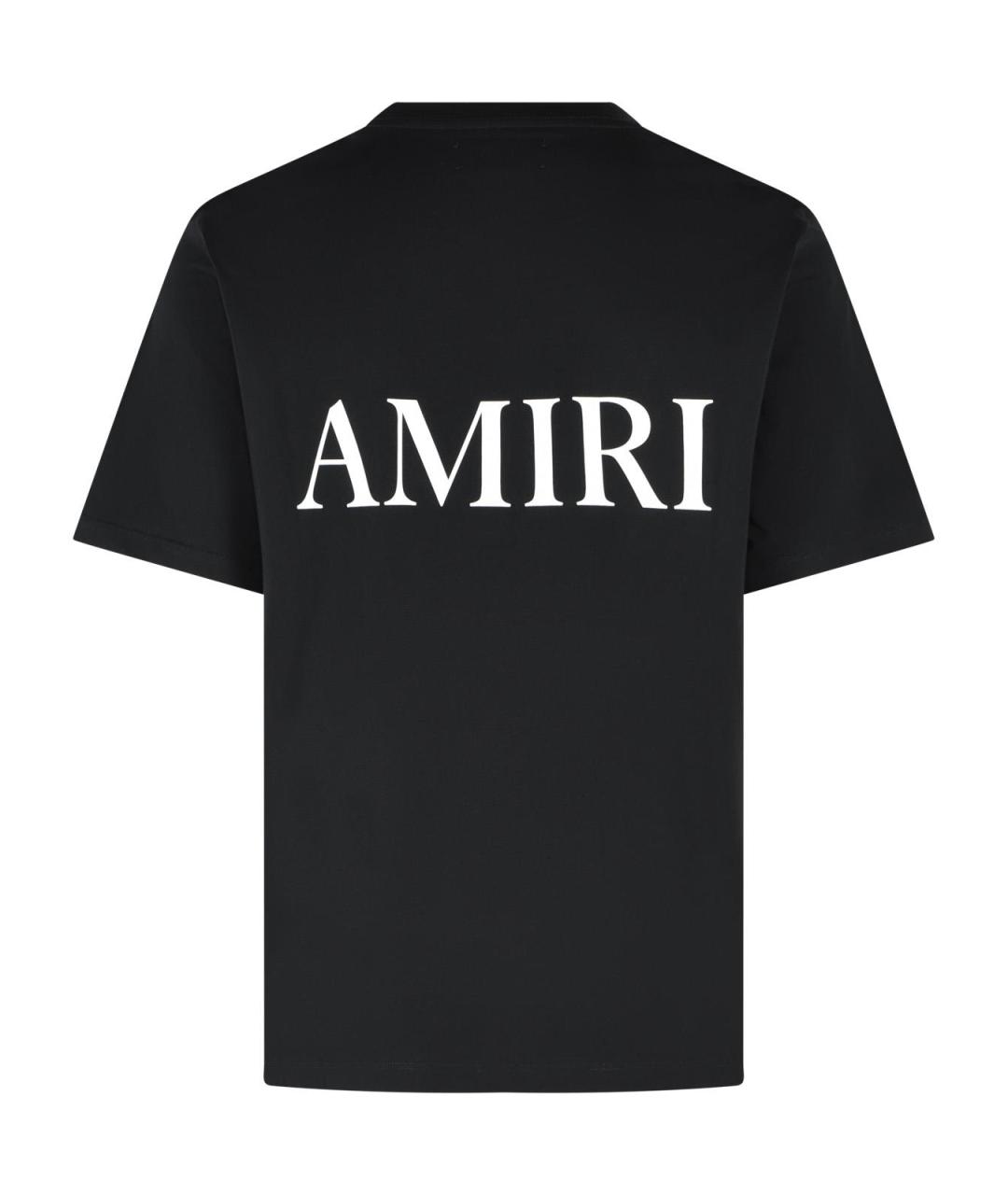 AMIRI Черная хлопковая футболка, фото 3