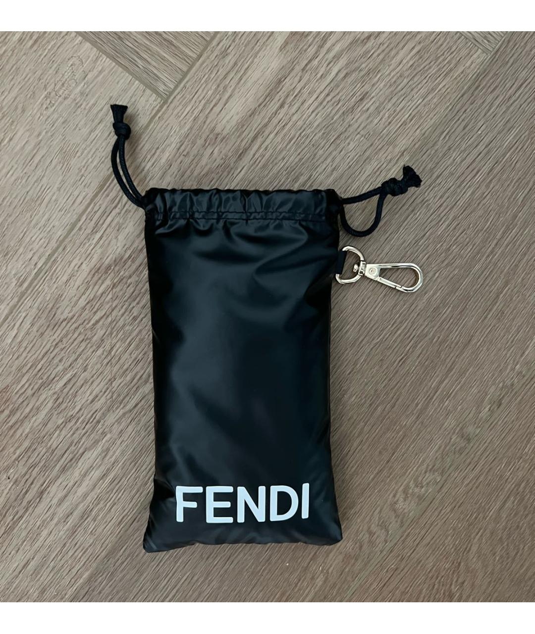 FENDI Голубые металлические солнцезащитные очки, фото 4