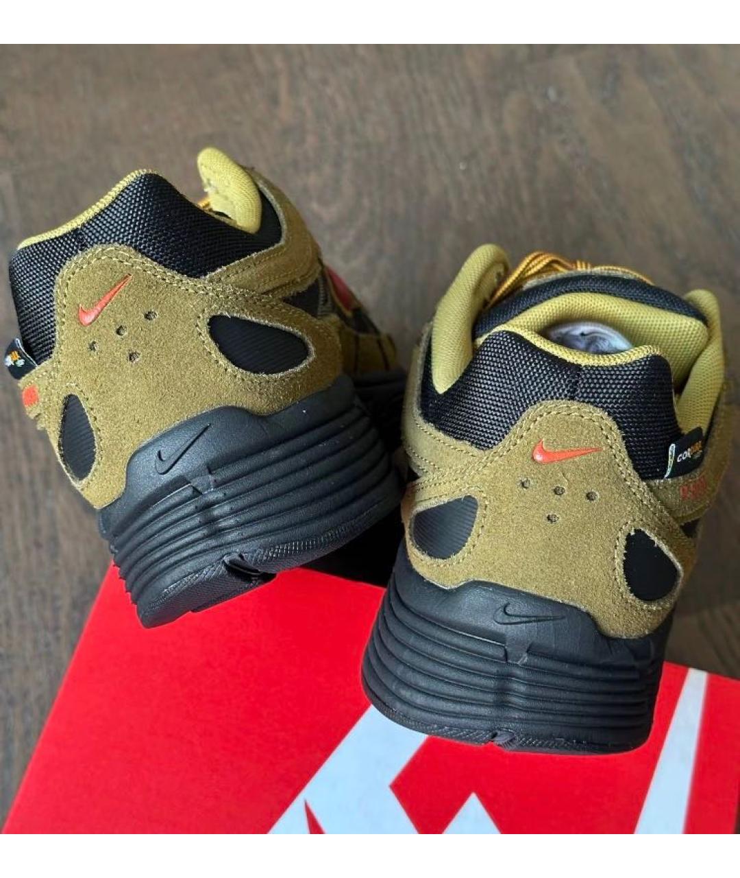 NIKE Хаки замшевые низкие кроссовки / кеды, фото 8
