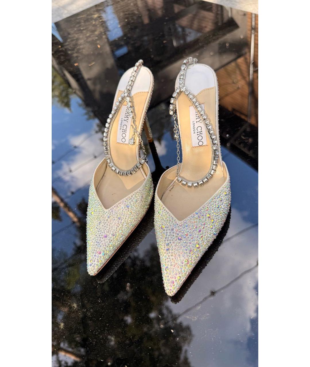 JIMMY CHOO Белые босоножки, фото 2
