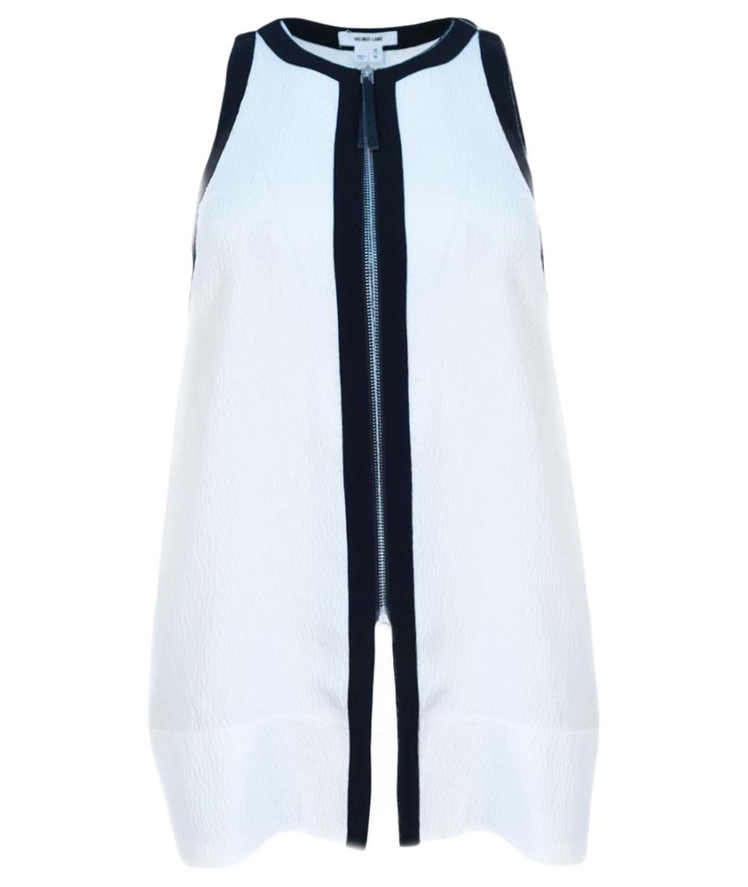 HELMUT LANG Белая шелковая майка, фото 1