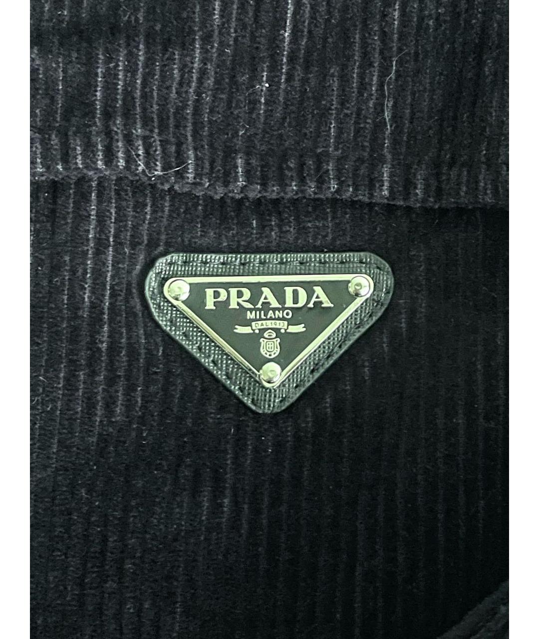 PRADA Темно-синяя полиамидовая куртка, фото 2