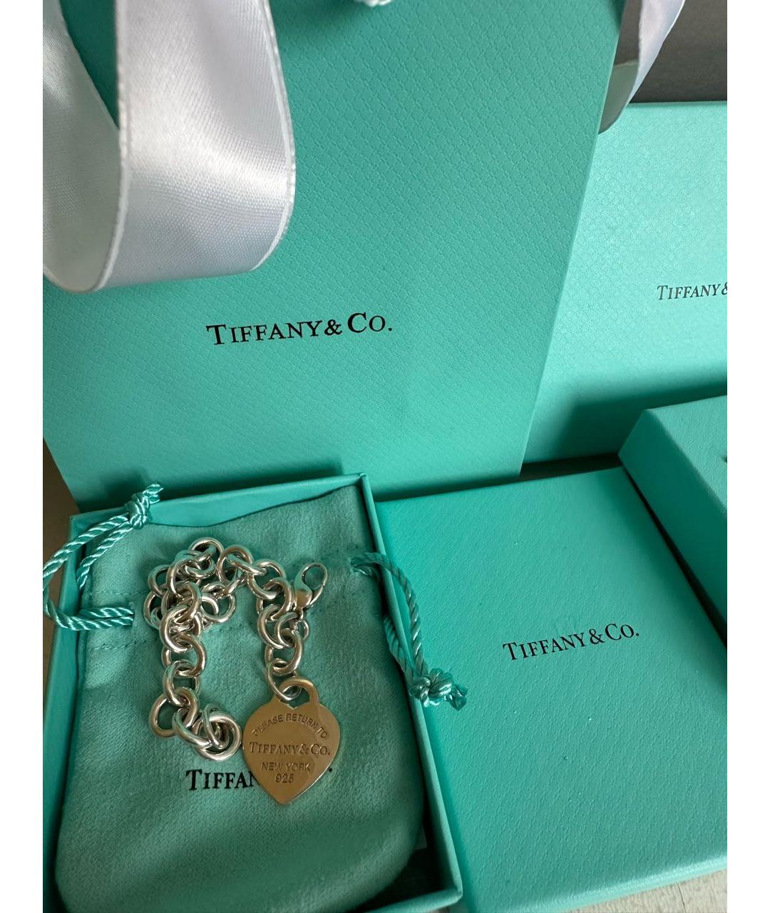 TIFFANY&CO Бирюзовый серебряный браслет, фото 2